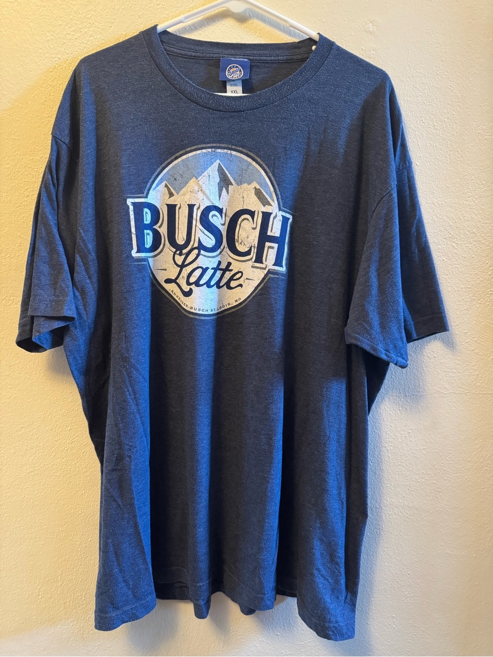 Brew City Busch Latte Graphic Tee Blue Heather XXL